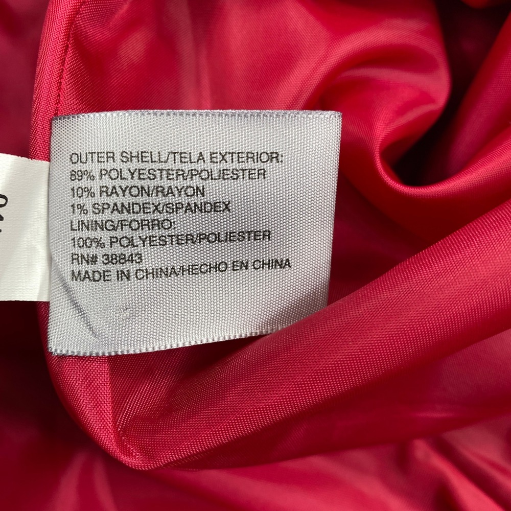 Worthington Womens Fuchsia Pink Double Breasted Pea Coat Jacket XL Extra Large - Picture 11 of 11